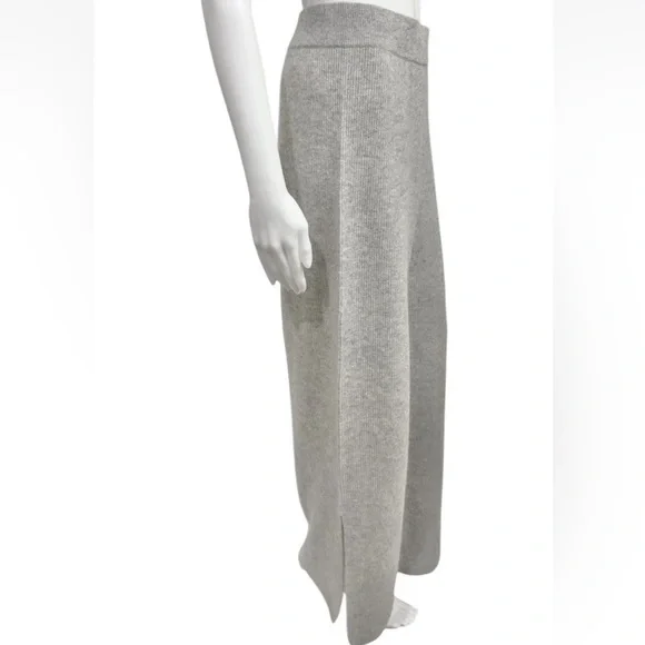 NWOT Johnny Was Calme Cashmere Split Leg Wide Leg Pants size XL grey